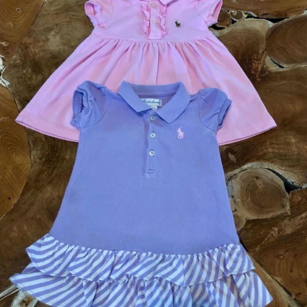 Ralph Lauren Pink and Purple Polo Shirts